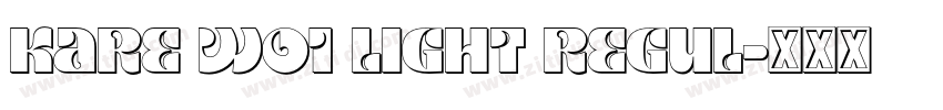 Kare W01 Light Regul字体转换 Kare W01 Light Regul字体转换